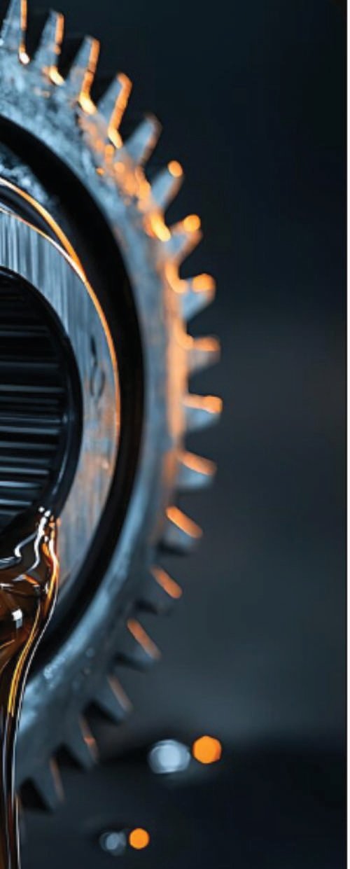Lubricated industrial gear